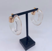 High-End Lucite Hoops