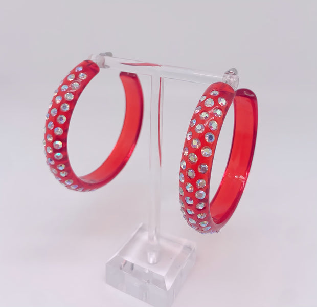 Statement Red Hoops