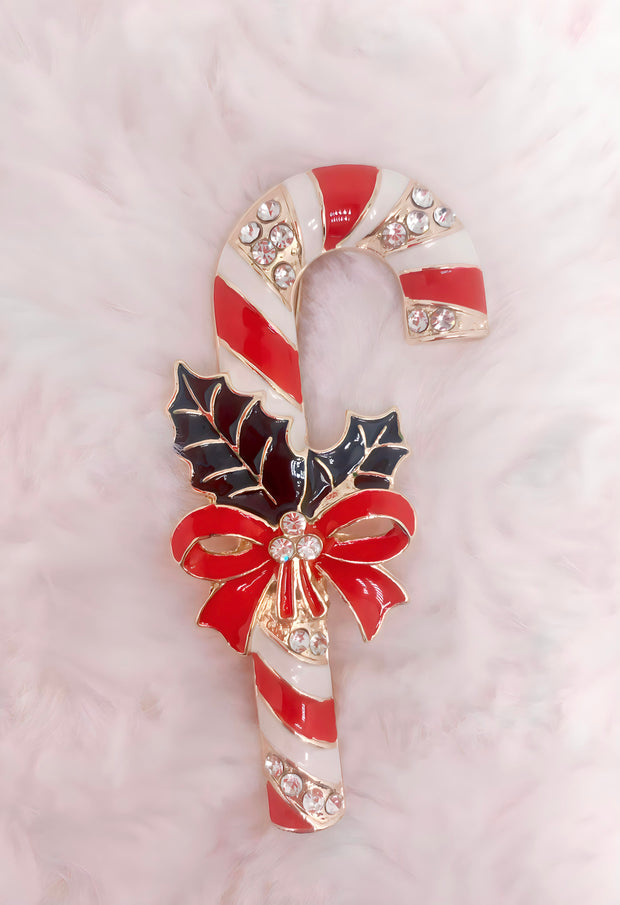 Vintage Inspired Candy Cane Pin