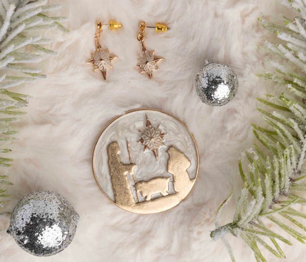 Nativity Star Earrings