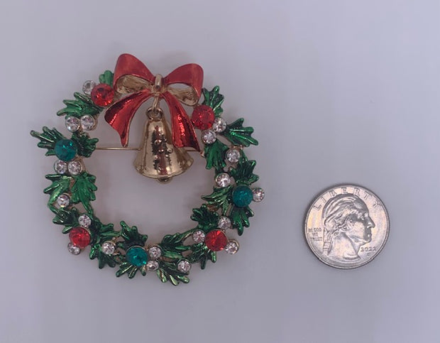 Christmas Wreath Pin