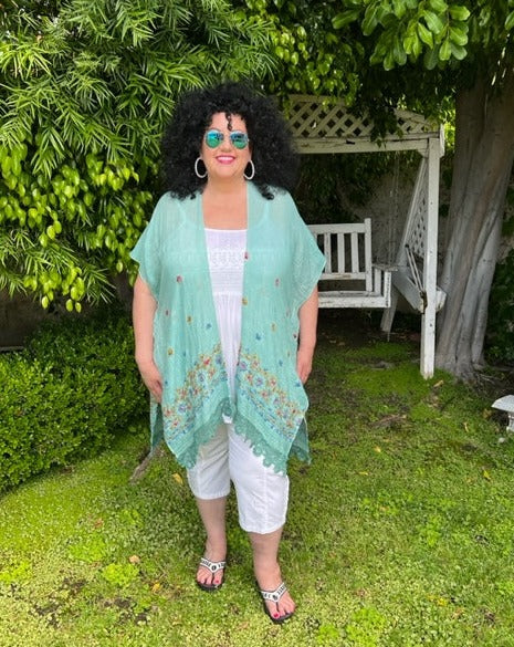 Sea Foam Summer Kimono