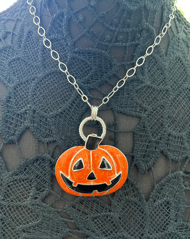 Jack O Lantern Halloween Pin/Pendant