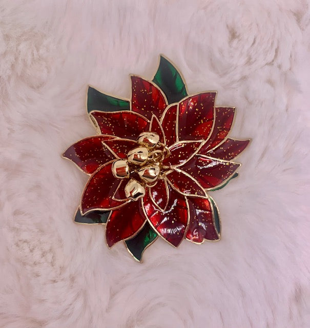 Large Poinsettia Pin/Pendant