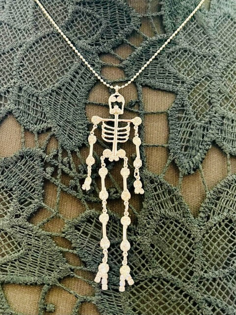 Crystal Skeleton Necklace