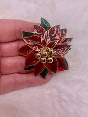 Large Poinsettia Pin/Pendant