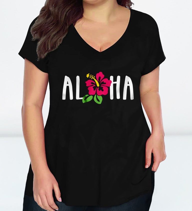 Aloha Signature Tee – Cocktails and Curves