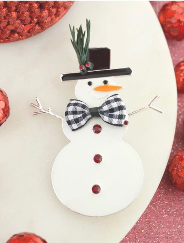 Rustic Snowman Pin/Pendant