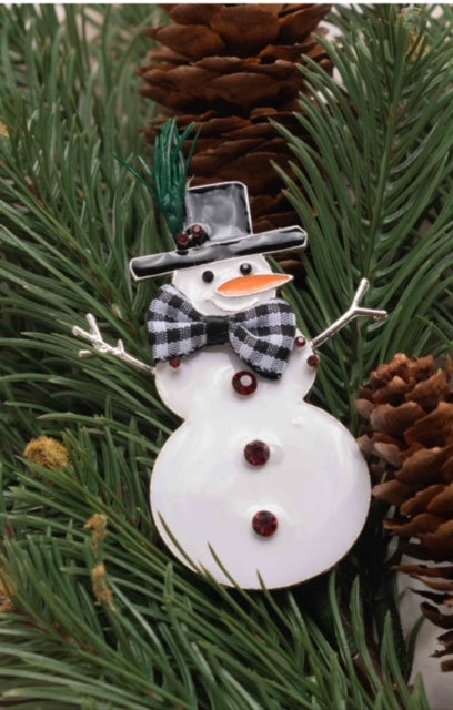 Rustic Snowman Pin/Pendant