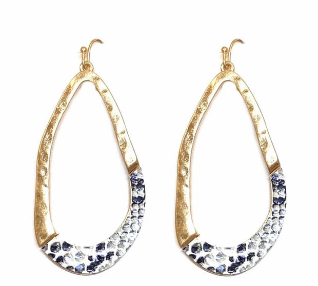 White Leopard Oval Drops