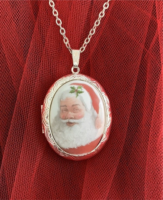 Santa Locket with 24" Chain