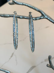 Inside Out Crystal Hoop Earrings